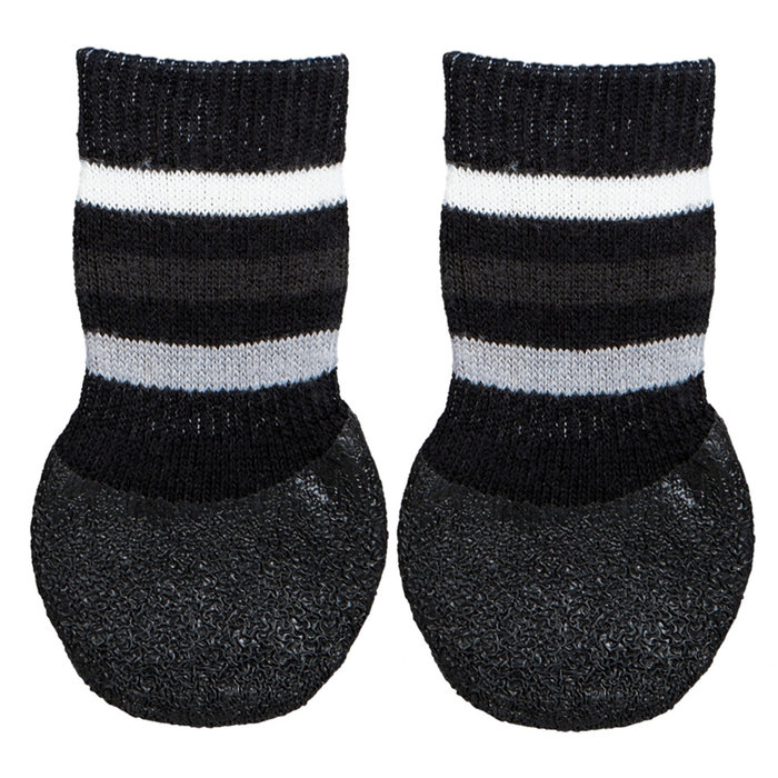 2 Calcetines Perro, Antideslizantes, XL, Negro