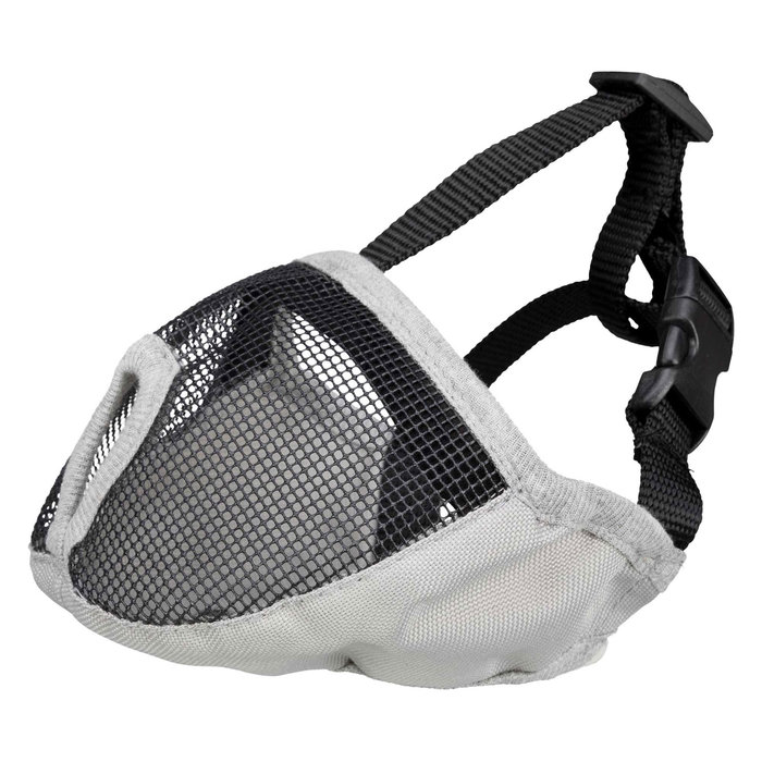 Bozal para Hocico Corto, Poliéster, M, 24 cm, Gris