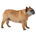 Muzzle for short-nosed breeds, polyester, XS–S: 23 cm, pink
