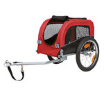 Bicycle trailer, S: 53 × 60 × 60/117 cm, black/red