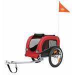 Bicycle trailer, S: 53 × 60 × 60/117 cm, black/red