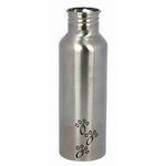 Bottle with bowl, stainless steel/plastic, 300 ml
