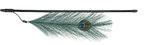 Playing rod with peacock feather, 47 cm