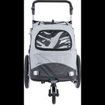 Remolque Bici, Plegado Rápido, M: 63×95×90/132 cm, Gris