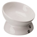 Comedero Cerámica, Gatos, 0.15 l/ø 13 cm, Blanco