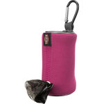 Poop bag dispenser, neoprene, 1 roll of , 20 bags