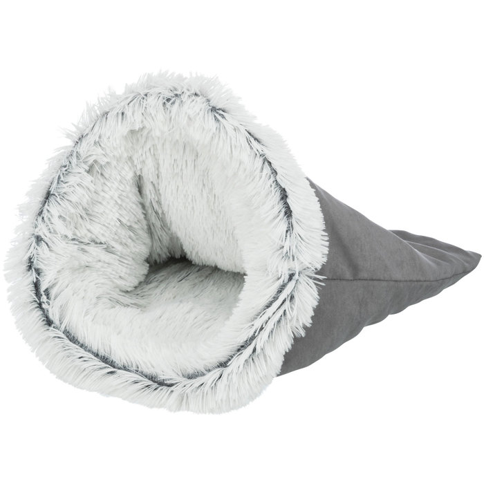 Bolsa de peluche Harvey, ø 30 × 50 cm, Gris/Blanco-Negro