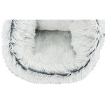 Bolsa de peluche Harvey, ø 30 × 50 cm, Gris/Blanco-Negro