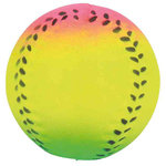 24 neon balls, foam rubber, floatable, ø 6 cm, neon, various