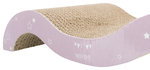 Junior scratching wave, 38 × 7 × 18 cm, light lilac/mint