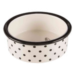 Zentangle ceramic bowl, 0.3 l/ø 12 cm, white/black