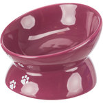 Bowl, elevated, ceramic, 0.15 l/ø 13 cm, berry